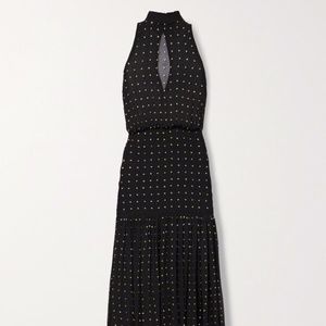 Retrefote Abby Embellished Silk-crepon maxi dress